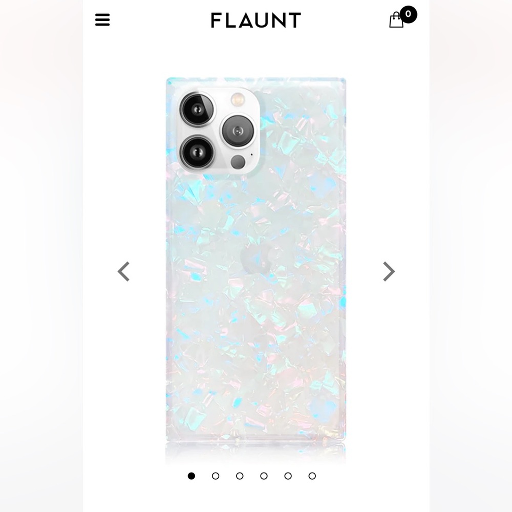 Flaunt - Opal Shell Square iPhone 14 Case